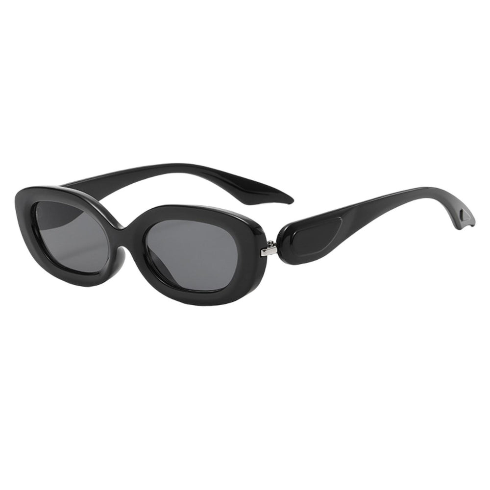 Lady Sunglasses Gradient Color Oval Frame Hip Hop Burden-Free Eye Protection Sunscreen Decorative Image 2