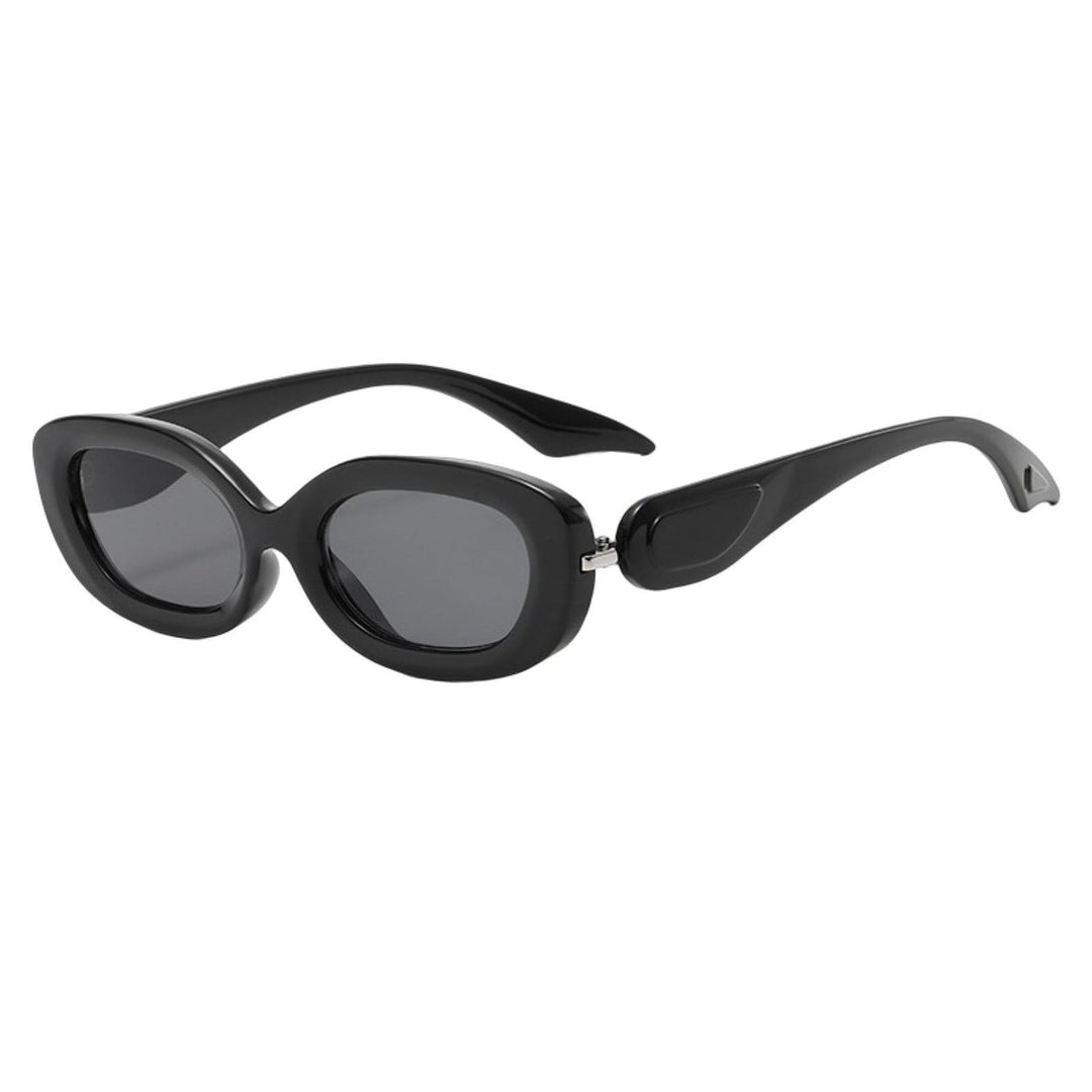 Lady Sunglasses Gradient Color Oval Frame Hip Hop Burden-Free Eye Protection Sunscreen Decorative Image 1
