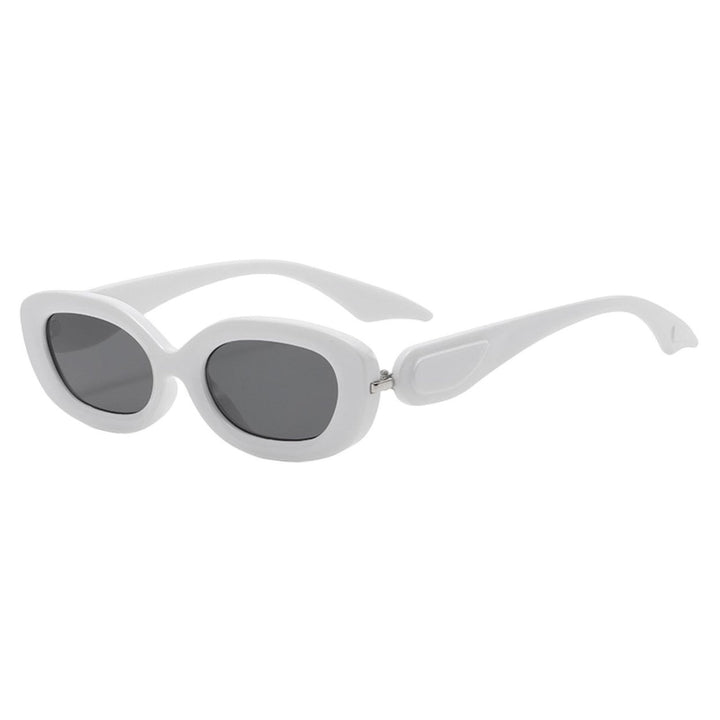 Lady Sunglasses Gradient Color Oval Frame Hip Hop Burden-Free Eye Protection Sunscreen Decorative Image 6