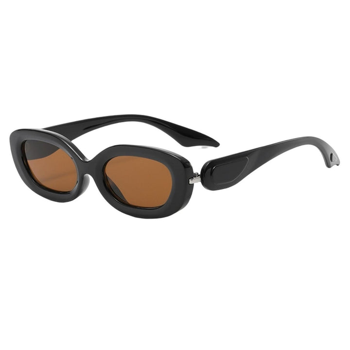 Lady Sunglasses Gradient Color Oval Frame Hip Hop Burden-Free Eye Protection Sunscreen Decorative Image 7