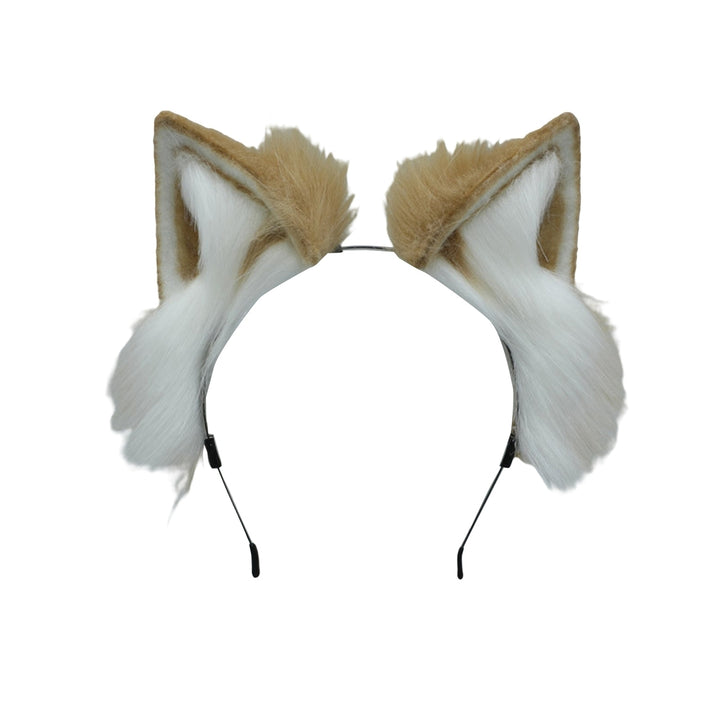 Japanese Style Metal Frame Hair Hoop Cosplay Furry Animal Cat Ears Headband Hair Accessories Image 3