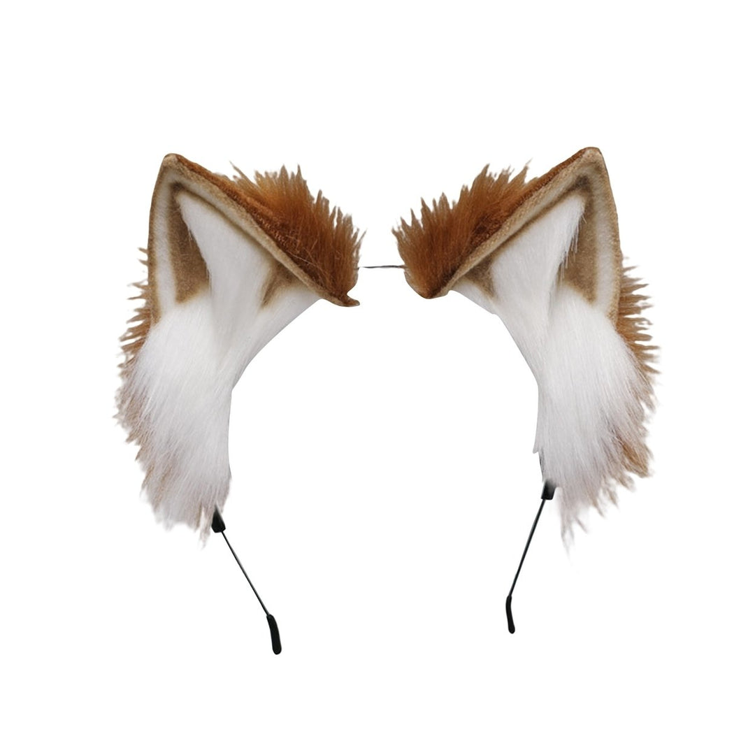 Japanese Style Metal Frame Hair Hoop Cosplay Furry Animal Cat Ears Headband Hair Accessories Image 1
