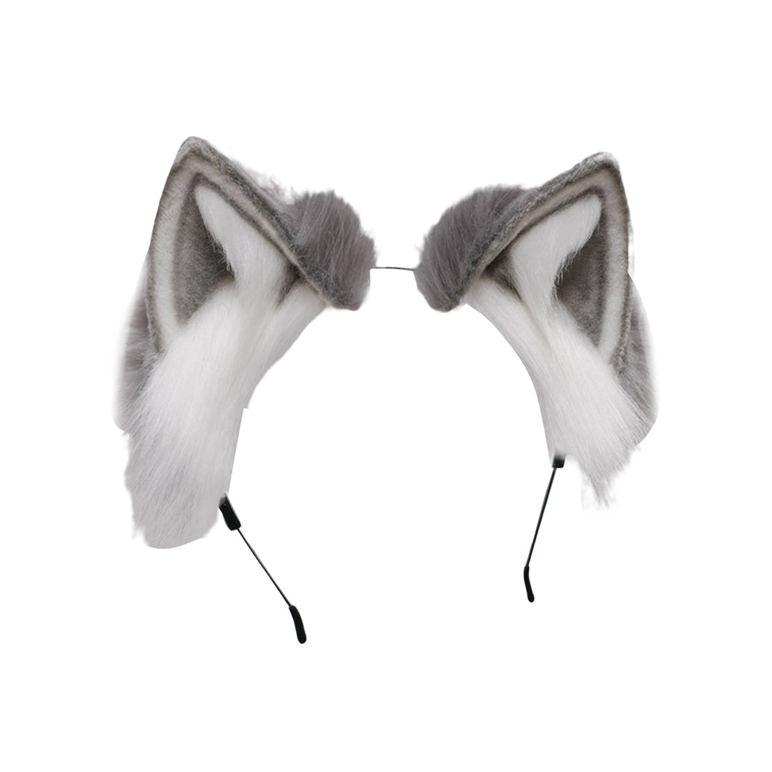 Japanese Style Metal Frame Hair Hoop Cosplay Furry Animal Cat Ears Headband Hair Accessories Image 7