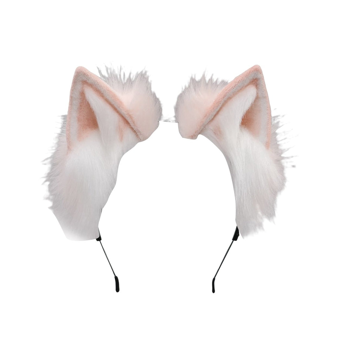 Japanese Style Metal Frame Hair Hoop Cosplay Furry Animal Cat Ears Headband Hair Accessories Image 1