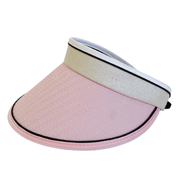 Women Sun Hat Empty Top Long Brim Sun Protection Adjustable Anti-slip Sunscreen Block Sunlight Outdoor Cycling Lady Image 3