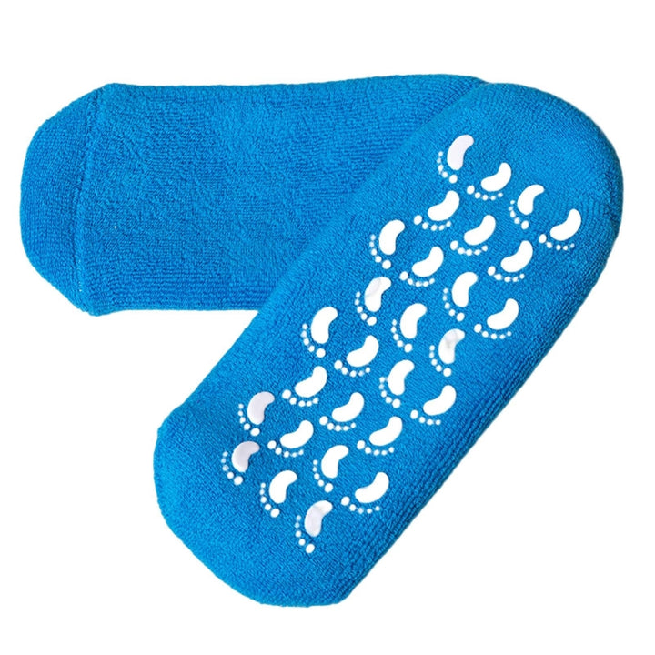 1 Pair Anti-slip Bottom Low-Tube High Elasticity Heel Gel Socks Exfoliator Essential Oils Heel Gel Socks Health Care Image 7