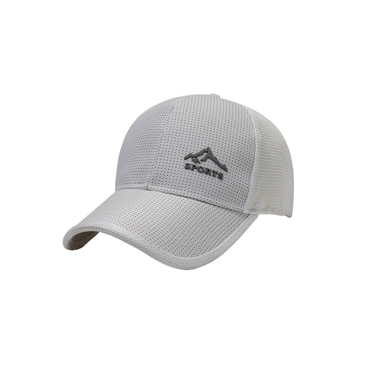 Men Baseball Hat Hollow Out Mesh Super Breathable Solid Color Long Brim Sunshade Anti-UV Outdoor Travel Summer Peaked Image 4