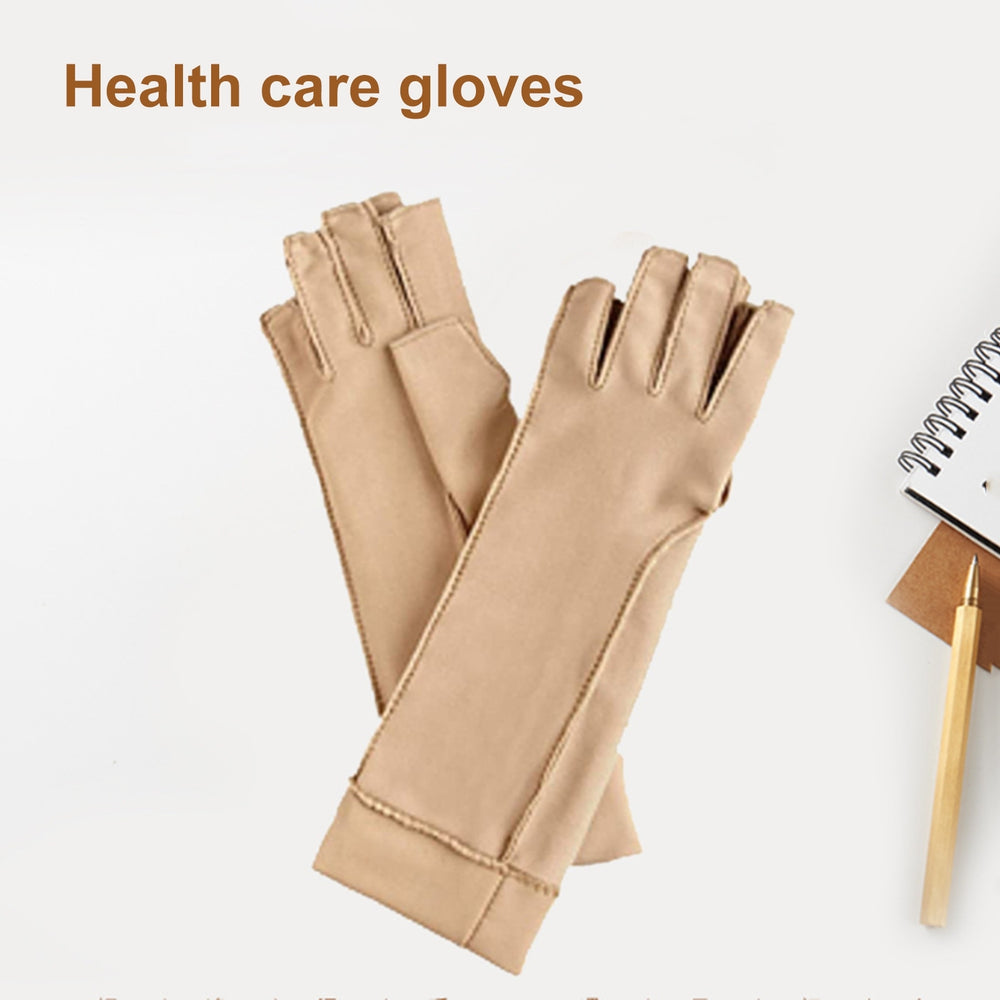 1 Pair Open Finger Balance Pressure Anti-Slip Nursing Gloves Pain Relief Healing Arthritis Compression Gloves Hand Care Image 2