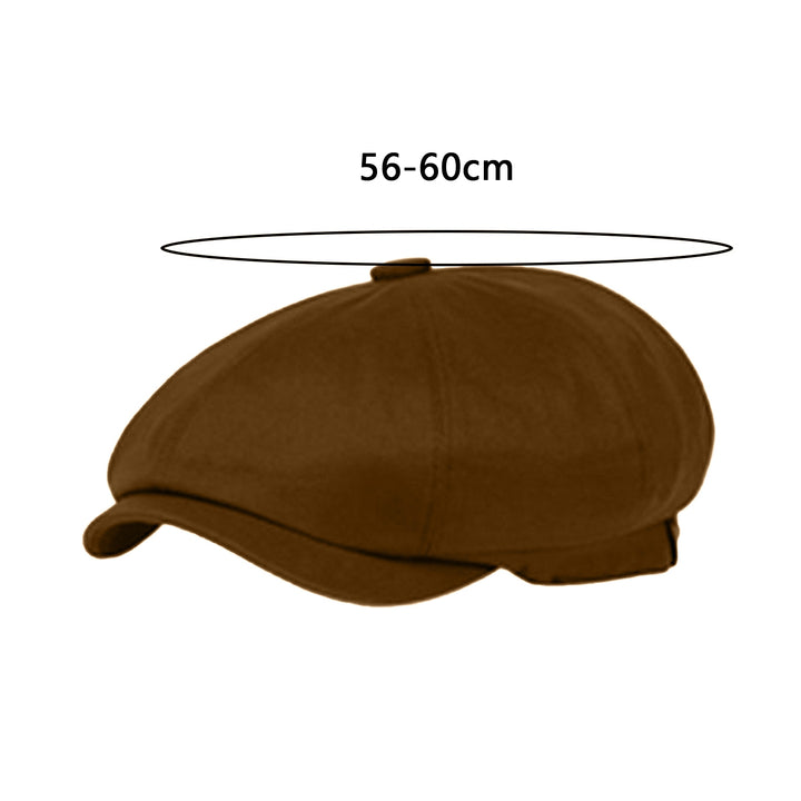 Beret Hat Short Brim British Style Retro Round Top Fine Texture Sun Protection Breathable Classic Western Newsboy Hat Image 9