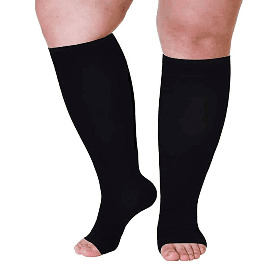1 Pair Vein Compression Socks Unisex Promote Blood-circulating Varicosity Compression Soft Vein Compression Stockings Image 9
