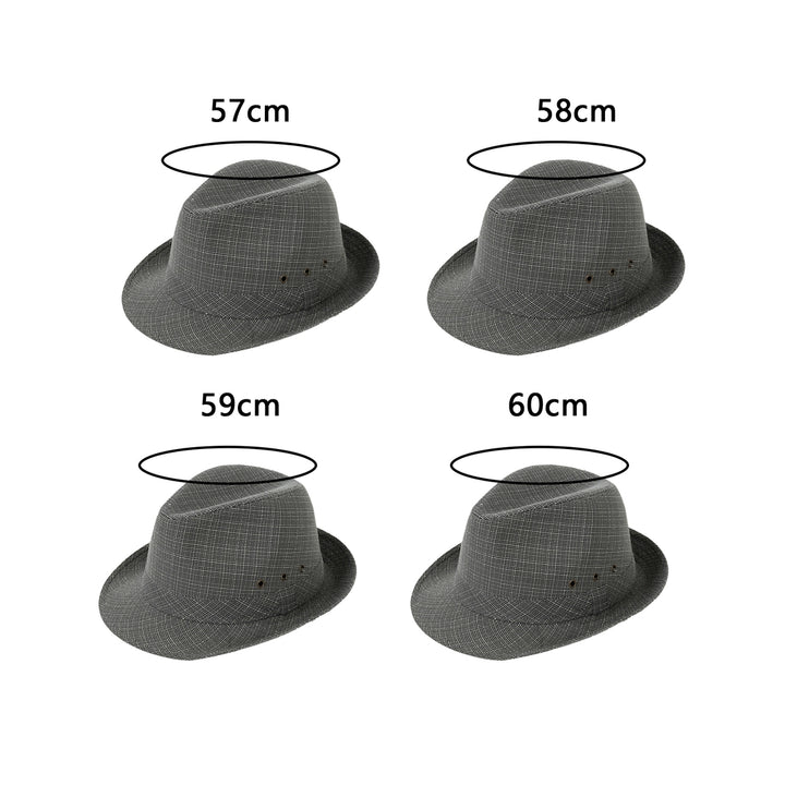 Hemming Wide Brim Breathable Holes Folding Jazz Hat Mid-aged Men Outdoor Sun Hat Fashion Accessories Image 12