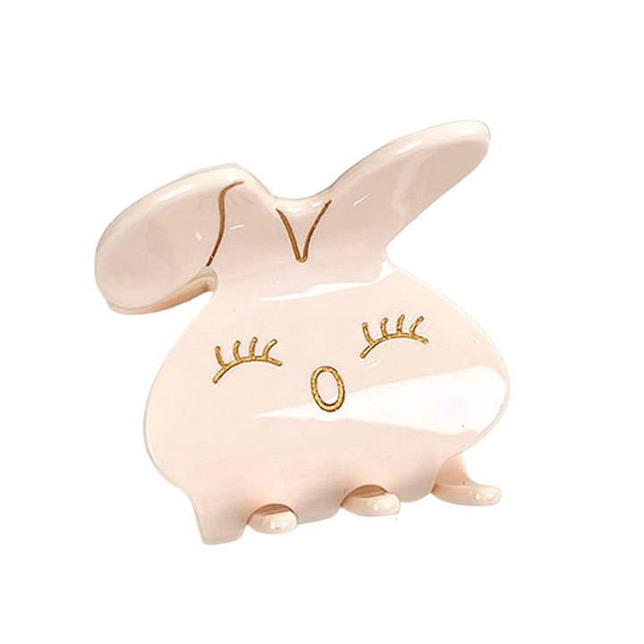 Hair Clip Creative Shape Adorable Appearance Ultralight Smooth Strong Teeth Women Rabbit Hair Claw Headwear Barrette for Image 1