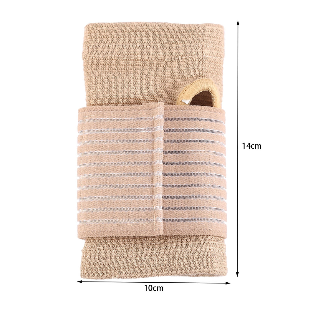 1 Pair Thumbhole Design Hook Loop Fasteners Thickened Compression Sports Wristband Carpal Protector Hand Brace Sport Image 7