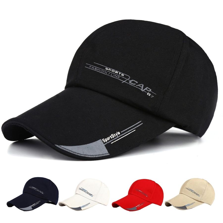 Extended Brim Adjustable Bucket Thin Baseball Hat Women Men Letter Print Sport Hat Fashion Accessories Image 1