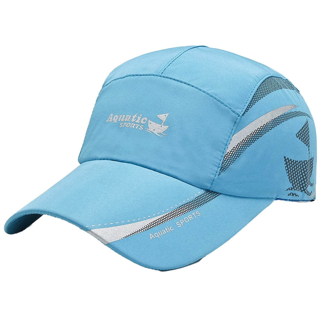 Baseball Hat Quick Dry Breathable Sun Protection Hollow Out Mesh Patchwork Sunshade Contrast Color Outdoor Fishing Men Image 7