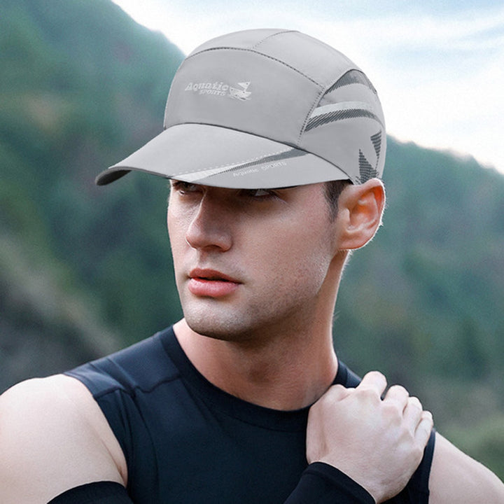 Baseball Hat Quick Dry Breathable Sun Protection Hollow Out Mesh Patchwork Sunshade Contrast Color Outdoor Fishing Men Image 10