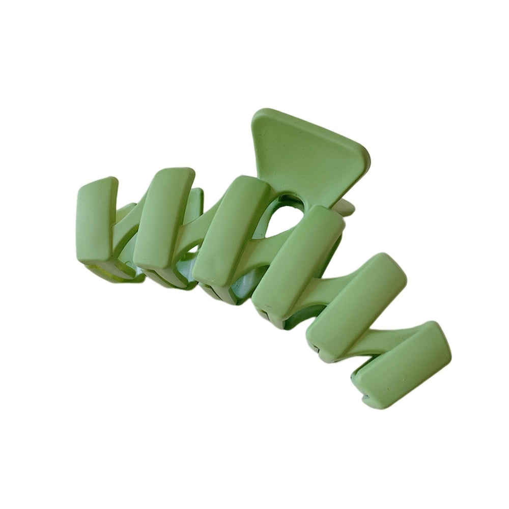Head Clip Trendy Beautiful Strong Claw Large Size Eco-friendly Daily Styling Resin Solid Color Shark Clip Hair Image 2