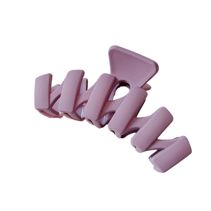 Head Clip Trendy Beautiful Strong Claw Large Size Eco-friendly Daily Styling Resin Solid Color Shark Clip Hair Image 4