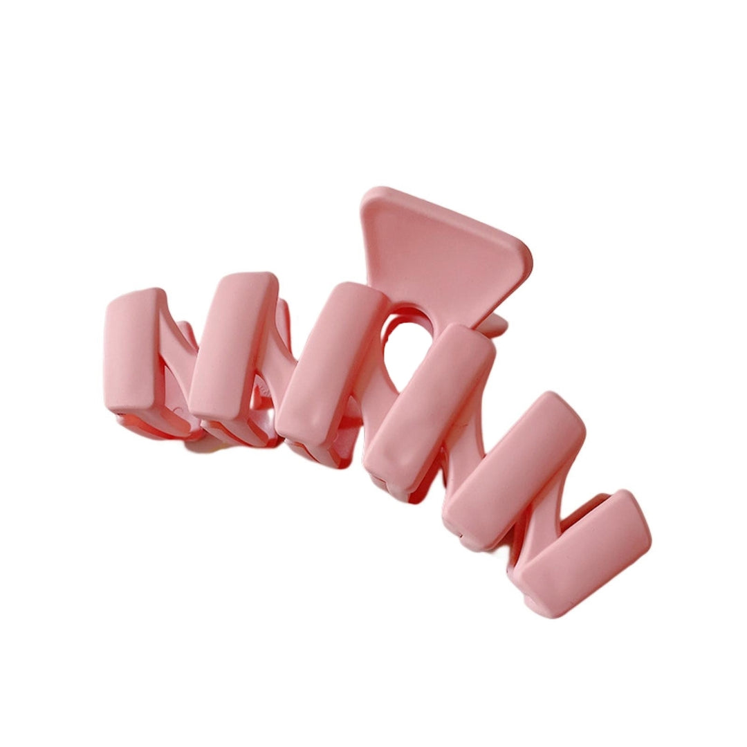 Head Clip Trendy Beautiful Strong Claw Large Size Eco-friendly Daily Styling Resin Solid Color Shark Clip Hair Image 6