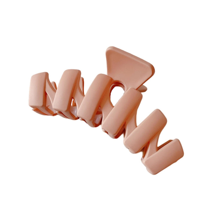 Head Clip Trendy Beautiful Strong Claw Large Size Eco-friendly Daily Styling Resin Solid Color Shark Clip Hair Image 7