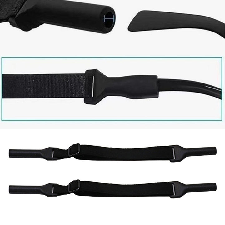 Eyeglasses Strap Adjustable Super Soft Reusable Friendly to Skin Universal Silicone Sports Eyeglass Strap Rope Image 10