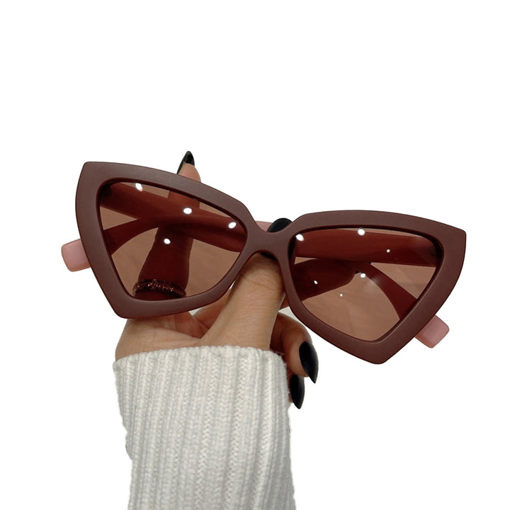 Polygon Big Frame Integrated Lens True Color Women Sunglasses Fashion Anti-UV Travel Sun Glasses Image 6