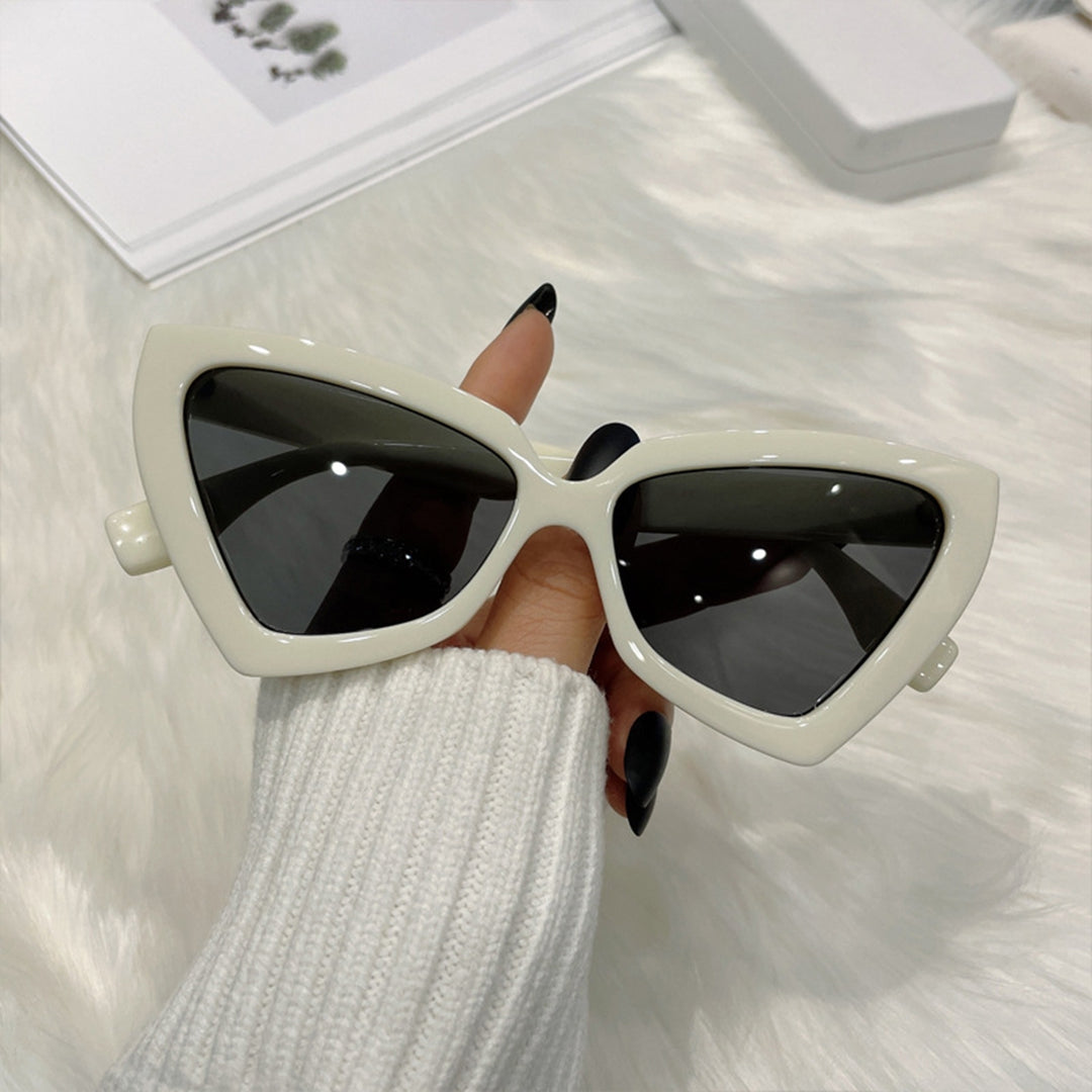 Polygon Big Frame Integrated Lens True Color Women Sunglasses Fashion Anti-UV Travel Sun Glasses Image 8