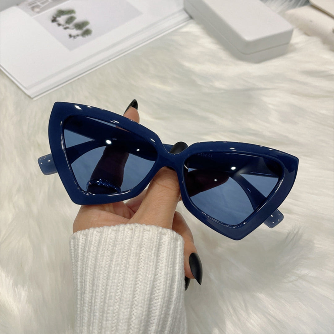 Polygon Big Frame Integrated Lens True Color Women Sunglasses Fashion Anti-UV Travel Sun Glasses Image 11