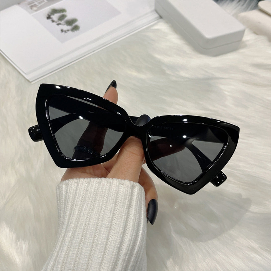 Polygon Big Frame Integrated Lens True Color Women Sunglasses Fashion Anti-UV Travel Sun Glasses Image 12