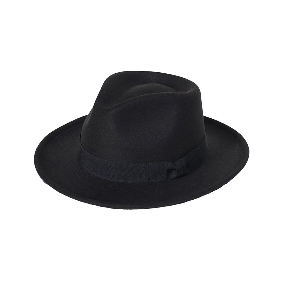 Felt Hat Sun Protection Windproof Non-fading Anti-shrink Comfortable Wear Breathable Bow Decoration Dome Hat Fashion Image 2