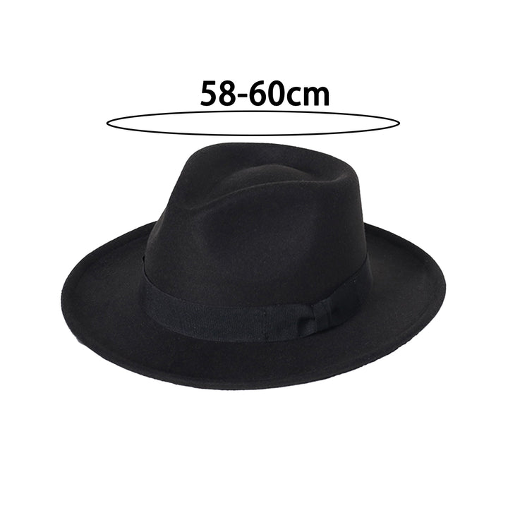 Felt Hat Sun Protection Windproof Non-fading Anti-shrink Comfortable Wear Breathable Bow Decoration Dome Hat Fashion Image 9