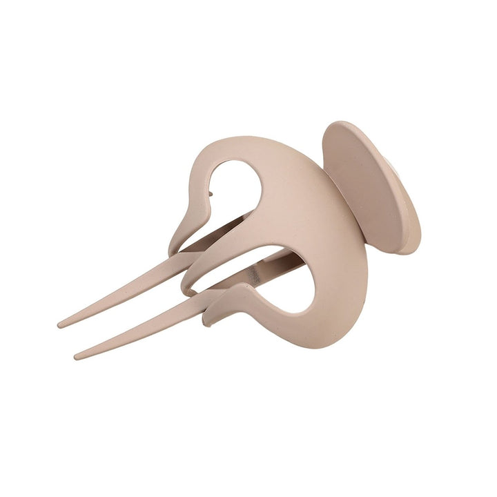 Hair Clamp Solid Color Simple Style Ultralight Smooth Edge Extra Large Decorative Plastic Women Hairpin Claw Hairstyle Image 4