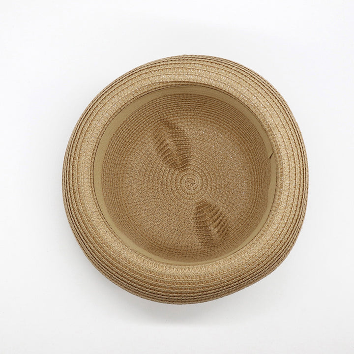 Hemming Brim Edge Curl Foldable Straw Hat Baby Cat Ear Decor Bucket Hat Daily Accessories Image 10