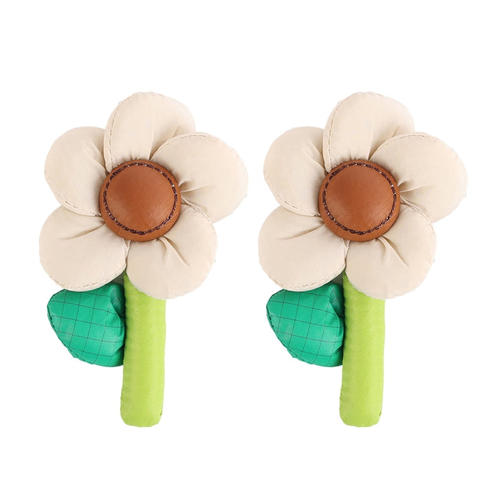 2 Pcs Clothes DIY Accessory Chubby Flower Fine Workmanship Cartoon Plant Smooth DIY Colorful Image 3