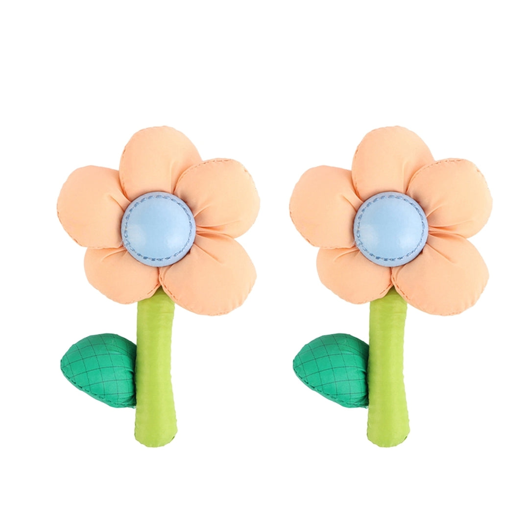 2 Pcs Clothes DIY Accessory Chubby Flower Fine Workmanship Cartoon Plant Smooth DIY Colorful Image 4