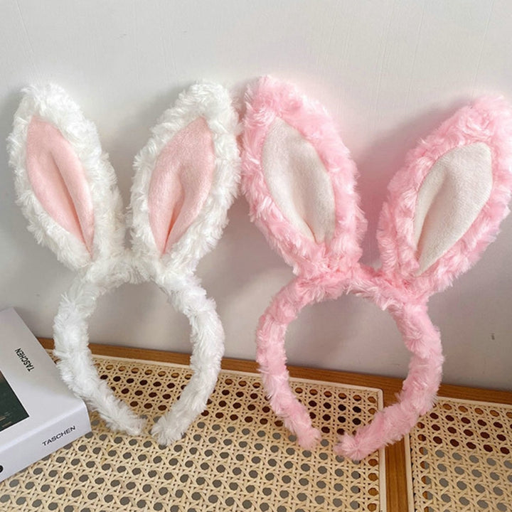 Women Headband Bunny Ear Design Non-slip Lovely Cartoon Headpiece Rabbit Ears Headband Hair Accessories Image 1