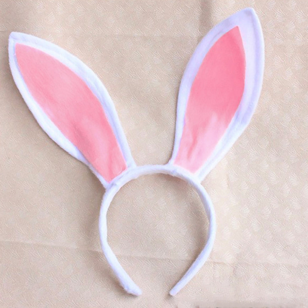 Cosplay Headband Eye-catching Soft Cosplay Costume Lightweight Cute Easter Bunny Ears Headband Hair Accessories Image 3