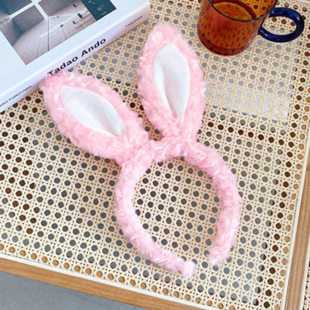 Women Headband Bunny Ear Design Non-slip Lovely Cartoon Headpiece Rabbit Ears Headband Hair Accessories Image 10