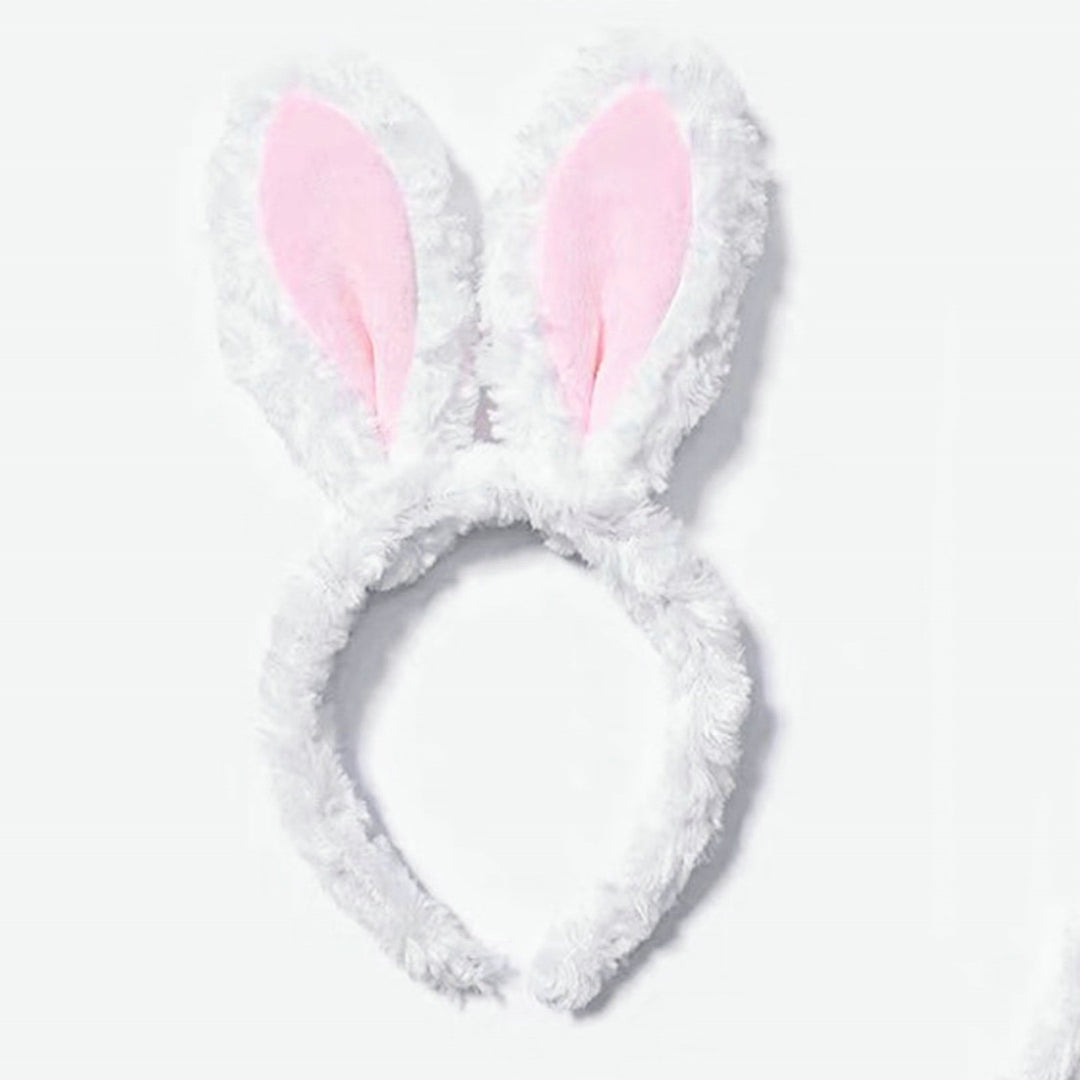 Women Headband Bunny Ear Design Non-slip Lovely Cartoon Headpiece Rabbit Ears Headband Hair Accessories Image 12