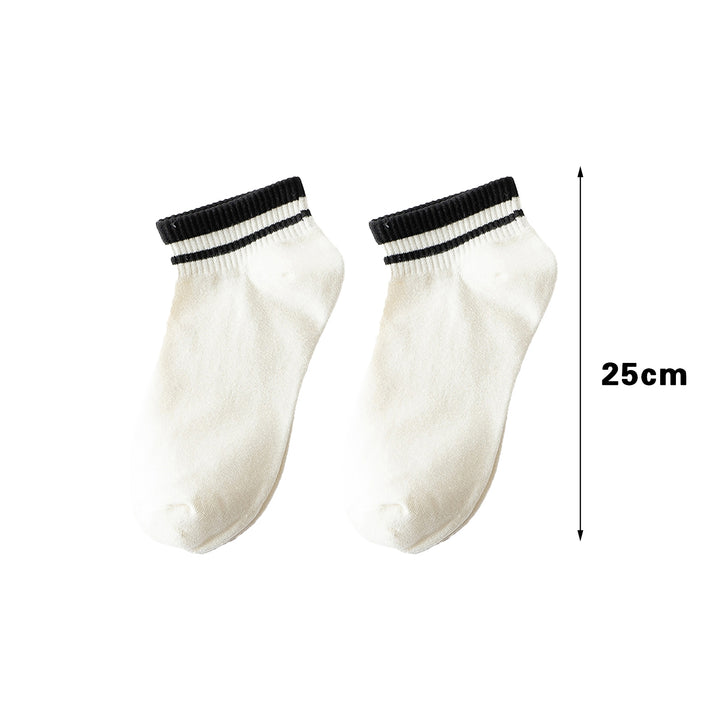 1 Pair Short Socks Breathable Sweat Absorption Extra Soft Washable Non-Fading Protective Polyester Women Summer Thin Image 10