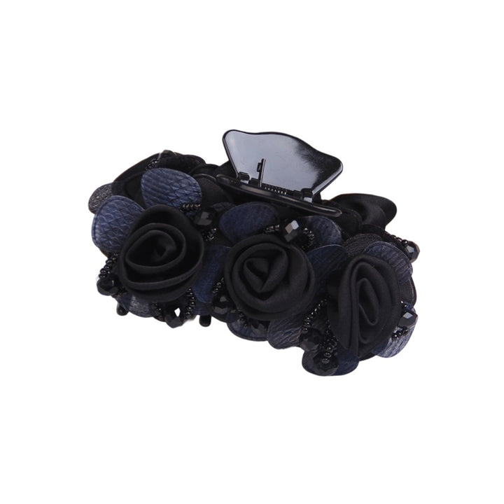 Hair Claw Grace Non-slip Handmade Exquisite Elastic Spring Strong Hold Hair Styling Flower Plastic Hair Clip Hair Image 1