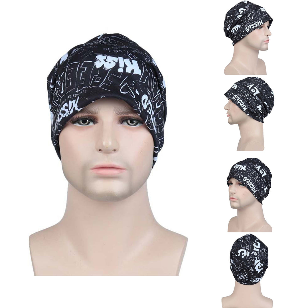 Unisex Beanie Sweat Absorption Breathable Exquisite Pattern Friendly to Skin Stretchy Protective Image 6