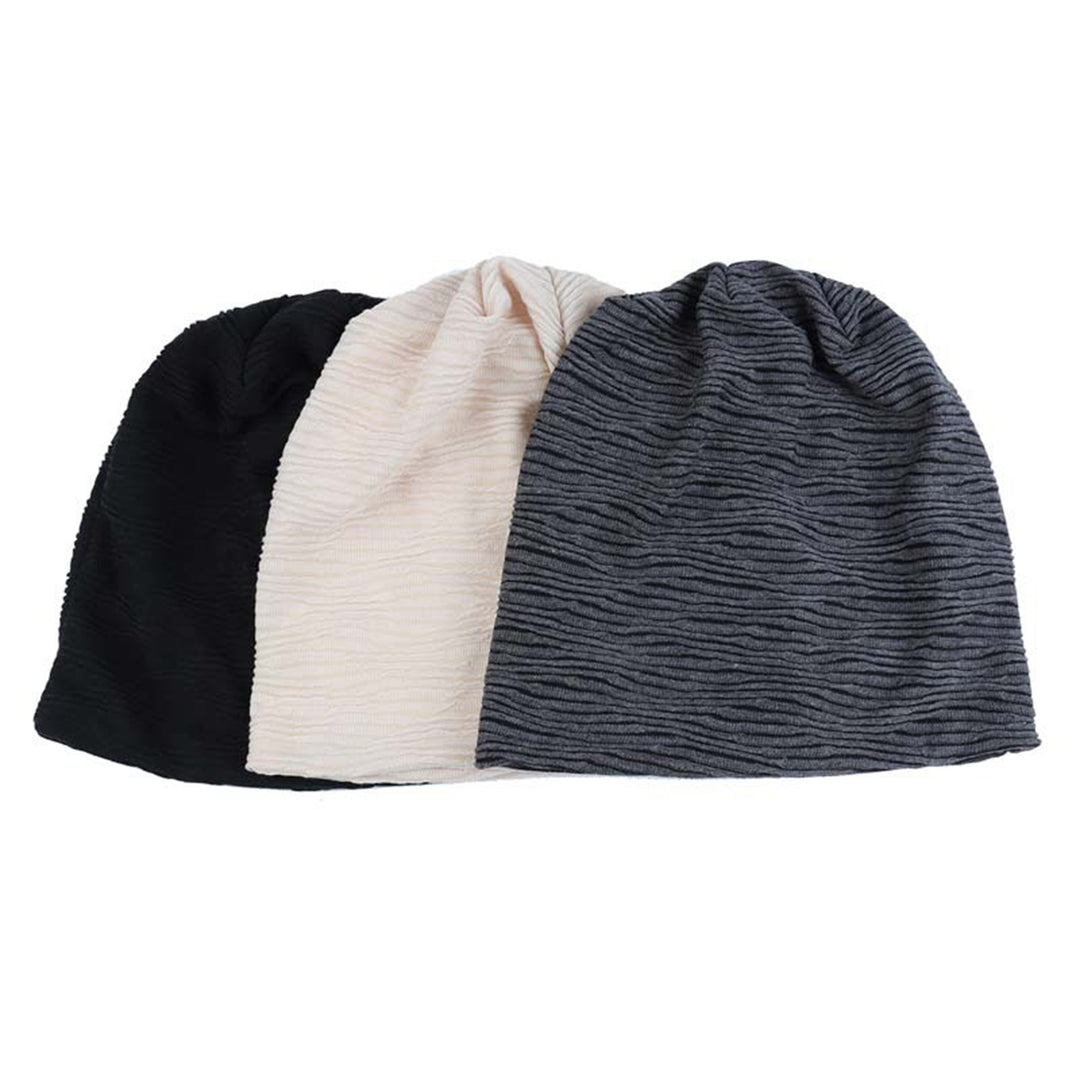 Men Hat Elastic Pleated Design No Brim Thin Comfortable Wear Soft Casual Brimless Heap Hat Outdoor Supply Image 10