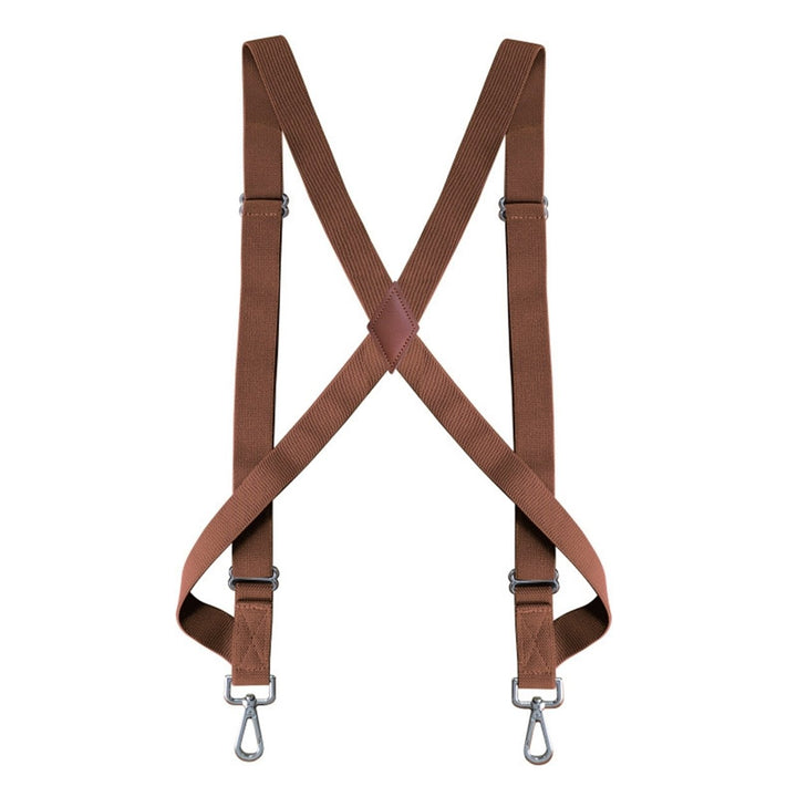 Adjustable 2 Buckles Unisex Suspender Non-slip Detachable X Back Shirt Clip Elastic Suspender Clothing Accessories Image 1