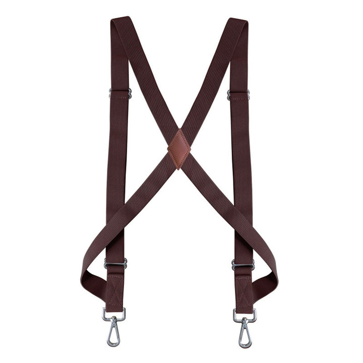 Adjustable 2 Buckles Unisex Suspender Non-slip Detachable X Back Shirt Clip Elastic Suspender Clothing Accessories Image 1