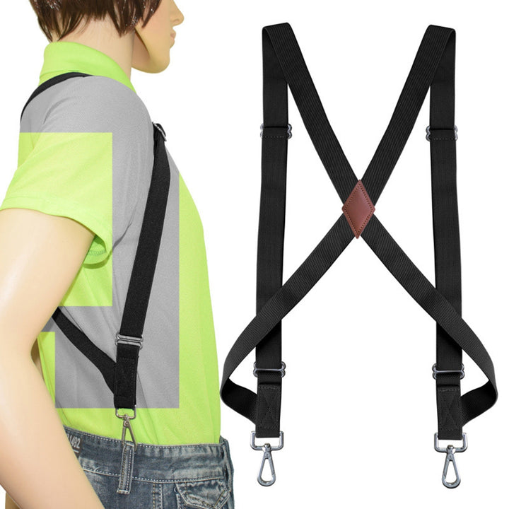 Adjustable 2 Buckles Unisex Suspender Non-slip Detachable X Back Shirt Clip Elastic Suspender Clothing Accessories Image 11