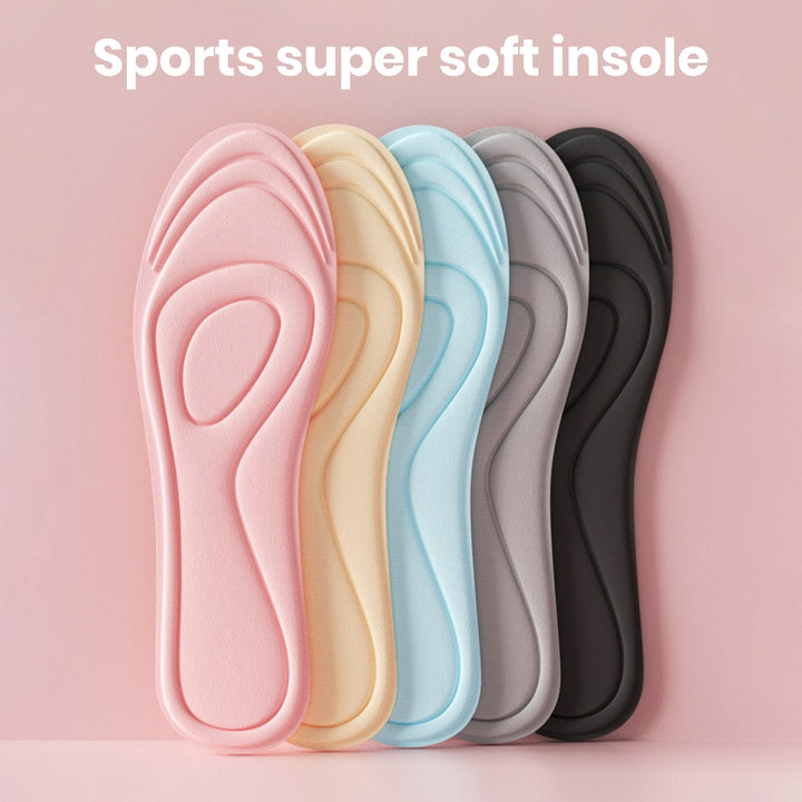 1 Pair Sport Insoles Cuttable Sweat Absorption Comfortable Elastic Odor-resistant Shockproof Insole Image 8
