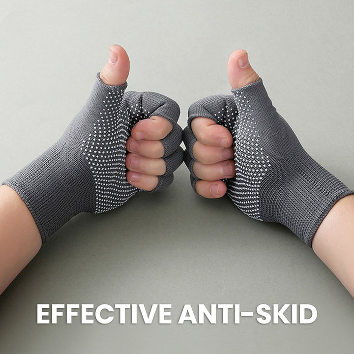 2 Pairs Breathable Sweat Absorbing Half-finger Gloves High Elastic Wear-resistant Outdoor Bicycle Image 4