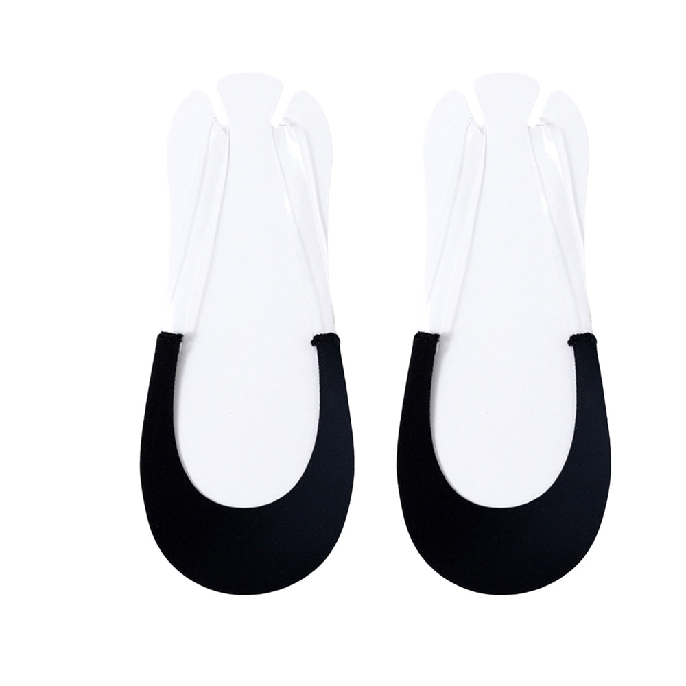 1 Pair Breathable Non-slip Half Boat Socks Low Cut Thin Elastic Cool Transparent Suspenders Half Invisible Socks Shoes Image 2