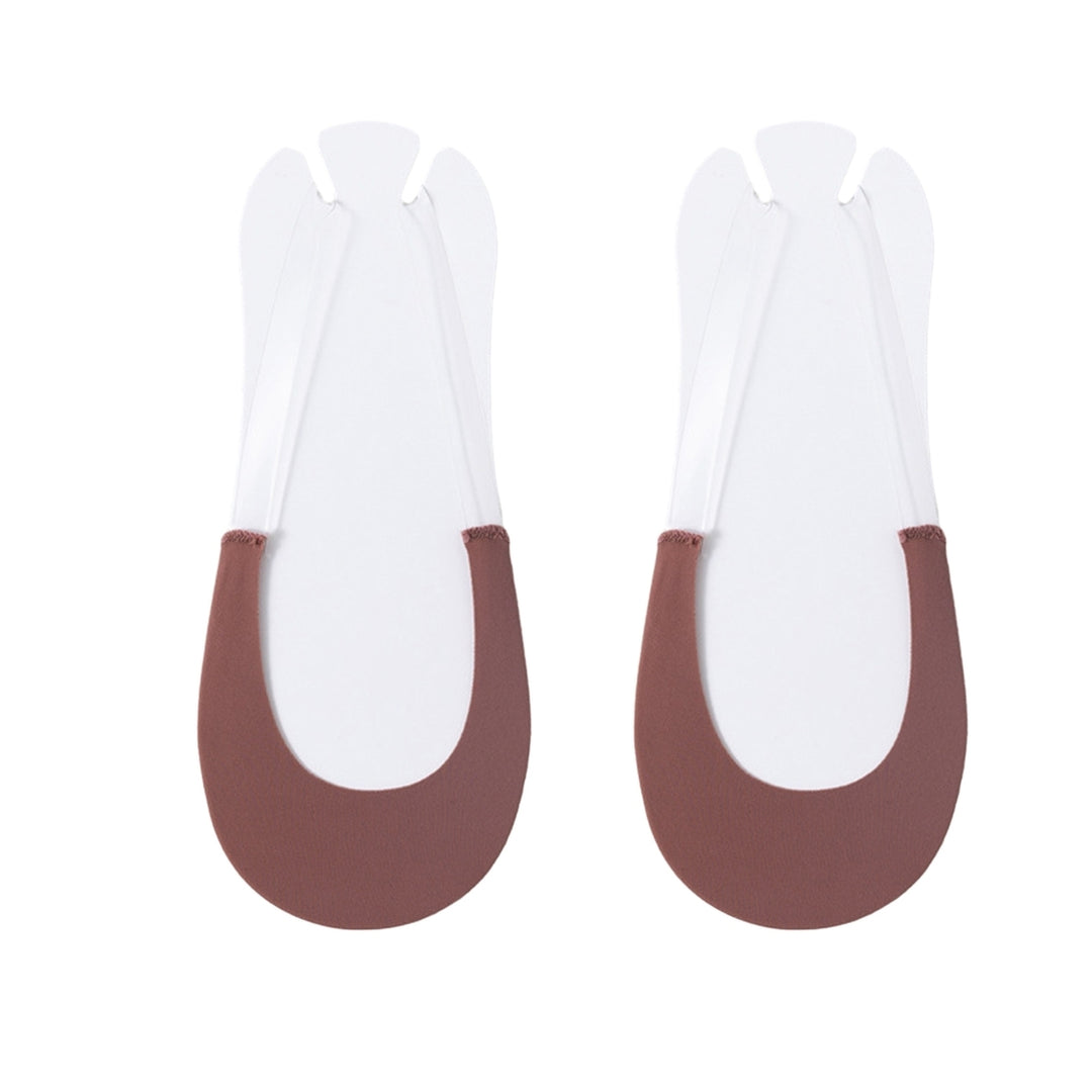 1 Pair Breathable Non-slip Half Boat Socks Low Cut Thin Elastic Cool Transparent Suspenders Half Invisible Socks Shoes Image 4